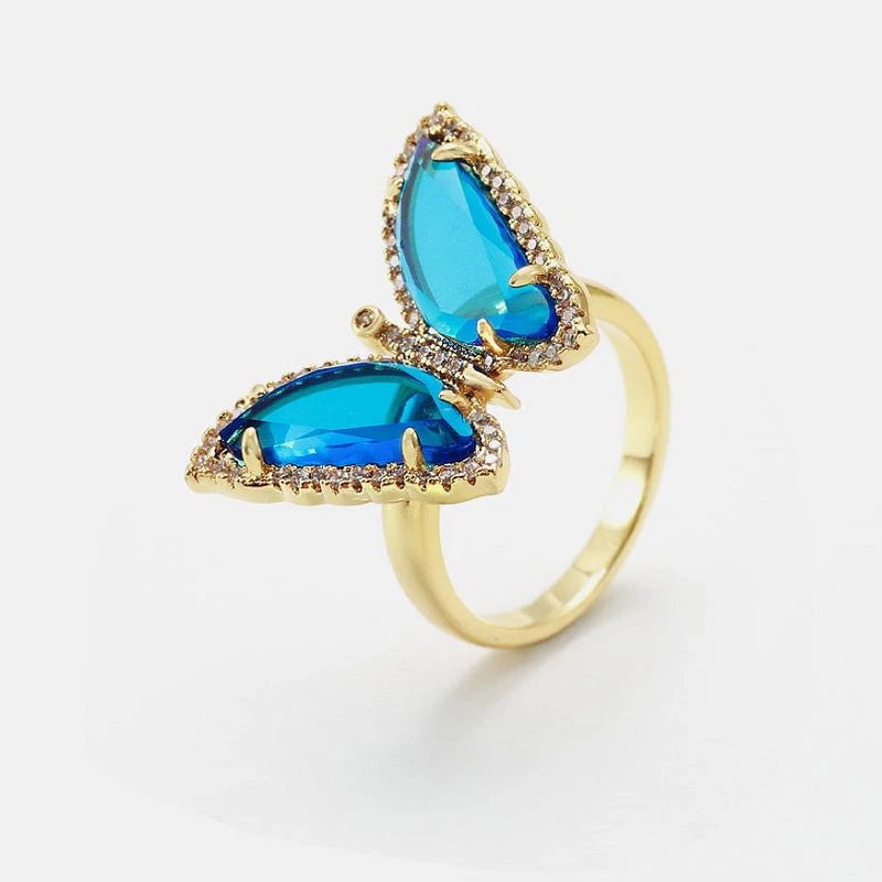 Fáinne Álainn Ainmhithe Féileacán Airgid