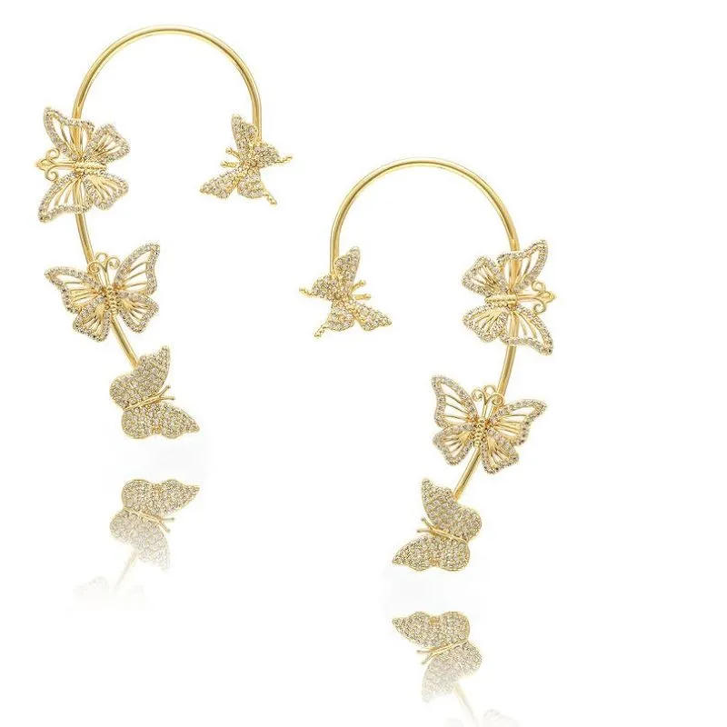 Féileacán Earring Cuff Gold Plated