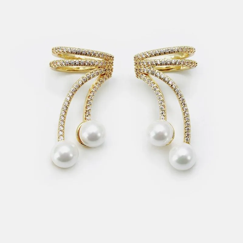 Cuff Earring Pearl Bán Exquisite