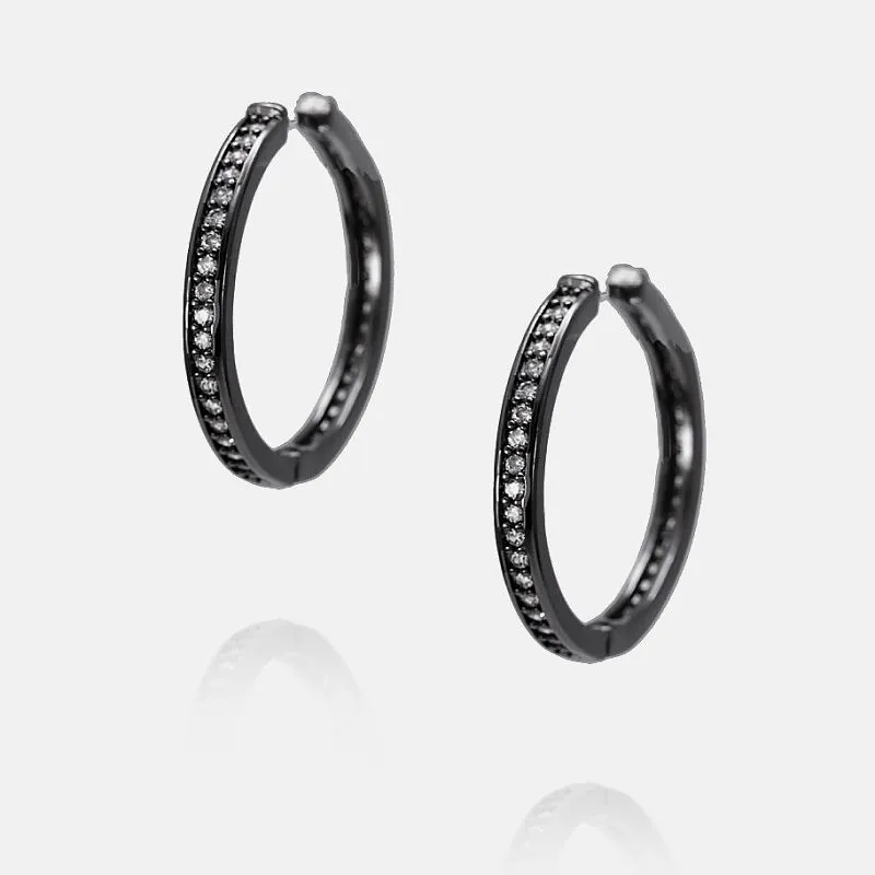 Earring Fonsa Plátáilte Hematited