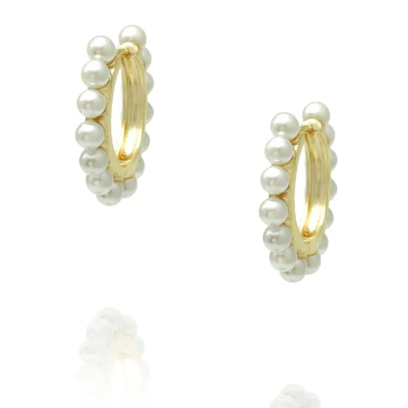 Dearadh fonsa Pearl Earring Fionnuisce