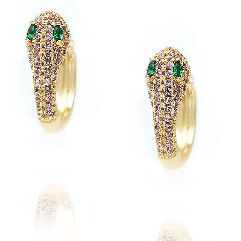 Huggie Nathair Ainmhithe Earring